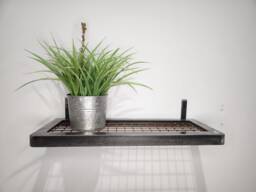Metal Mesh Shelf - Industrial Wire Raw Steel Wall Heavy Duty Storage UK Made Free Delivery - thumbnail 1
