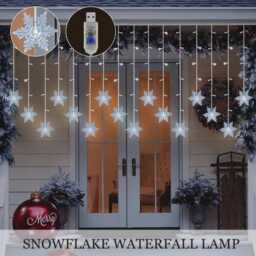 Waterproof Snowflake String Lights 3.5M, Indoor Outdoor Holiday Decor, Christmas Tree, Wedding, Party, Fairy Lights, Led Light - thumbnail 3