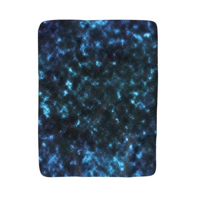 Sherpa Fleece Galaxy Blanket, Unisex Stars Blankets & Throws, Throw, Throw - image 1