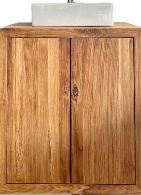 Bathroom Vanity Unit/Vanity Washbasin Cabinet Solid Wood Countertop Washbasin - image 1