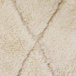 Large Berber Rug - 305 X 208 cm Handmade Beni Ouarain Rug, Handwoven Wool, Bohemian One Of A Kind, White Shaggy - thumbnail 2