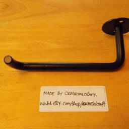 Toilet Roll Holderwrought Iron - Forged Steel Hand Crafted in UK + Free Fitting Kit - thumbnail 2