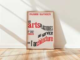 Vintage Arabic Art Print - Sursock Museum 7Th Autumn Exhibition Poster - 1967 - thumbnail 1