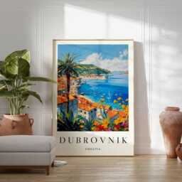 Dubrovnik Croatia Print Adriatic Coast, Old Town Wall Art - thumbnail 2