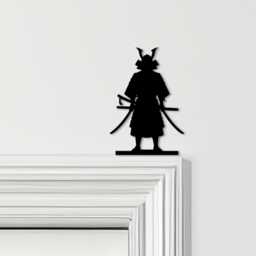 Door Topper Samurai Warrior Various Colours Top Of Decorative Sign - Sign, Novelty Wall Decor, Frame Art, Art - thumbnail 1
