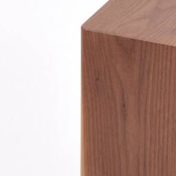 Mid Century Nightstand Solid Wood Bedside Table With Drawer Shelf Brass Handle Handmade - thumbnail 4