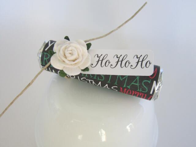 Mints With Christmas Tag - Stocking Stuffer, Place Setting, Party Favor, Thank You Gift - image 1