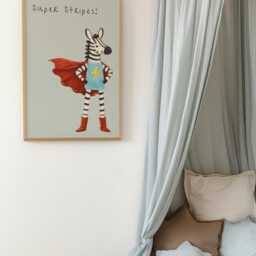 Super Stripes - Bright Boys Room Toddler Poster Playroom Print Modern Toddler Decor Zebra Nursery - thumbnail 2