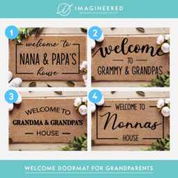 Customized Doormat - Welcome To Nana & Pop's House Custom Coir Door Mat Home Decor Grandparent Gift Family Housewarming - thumbnail 1
