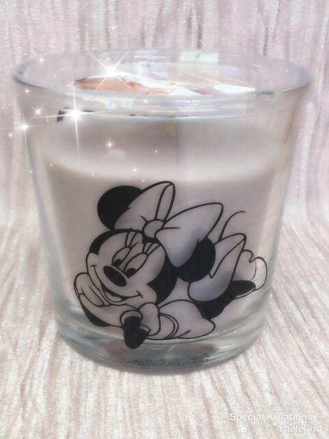 Minnie Mouse Scented Candle. Birthday. Valentines Day. Mother's Wedding - image 1