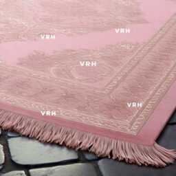 Handmade Wool Oushak Rug, Pastel Pink Blue Lilac, Oriental Area Rug - thumbnail 2