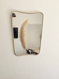 Moroccan Handmade Brass Wall Mirror - thumbnail 1