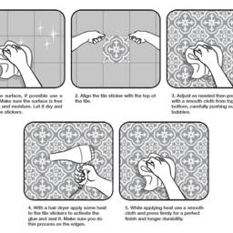 Mayapan Tile Stickers, Maya Tile, Talavera, Suitable For Wall & Floor, Waterproof, All Sizes, Summer Collection 2018, Pack 24, Skummts - thumbnail 4