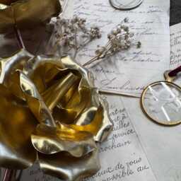 Handmade Brass Rose - thumbnail 2