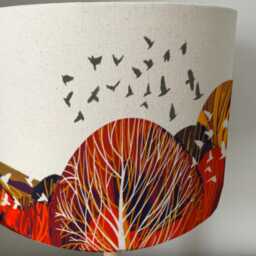 Lampshade/ Startled Birds Design/Original Design - thumbnail 3