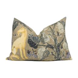 Zoffany - Arden Pewter Mid-Century British Tapestry Cushion Cover Handmade Throw Pillow Designer Home D??cor - thumbnail 1