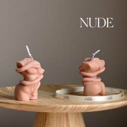 Handmade Soy Wax Female Body Candle With Snake - thumbnail 2