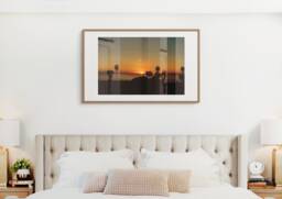 Santa Monica Sunset Beach Photo, California Seaside Art Print