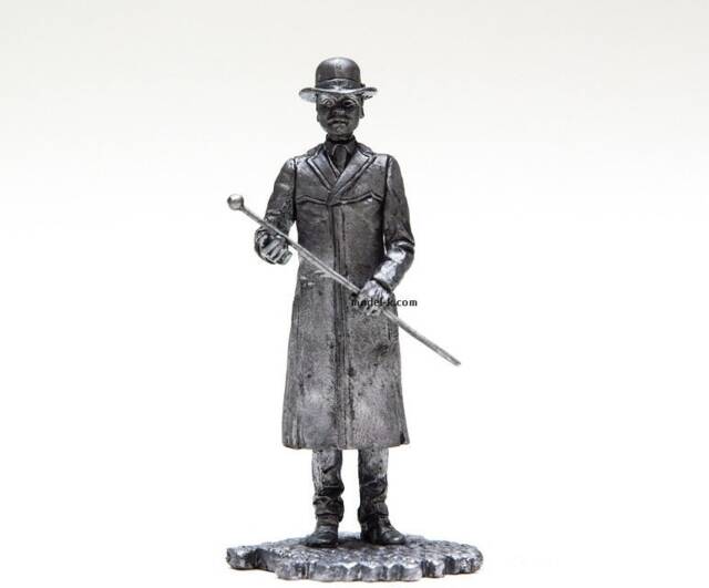 Tin 54mm Dr. Watson. Sherlock Holmes Stories. Sir Arthur Conan Doyle 132 Scale Metal Figurine - image 1