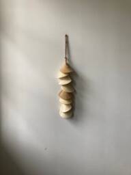 Wabi Sabi Ceramic Wall Hanging Earthy Glazed Tile Art - thumbnail 1