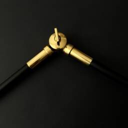 Brass Vintage Table Lamp/Living Room Bedroom Adjustable Work Black - thumbnail 4