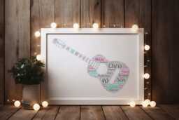 Personalised Guitar Word Art Print Musician Gift, Acoustic Instrument - thumbnail 1