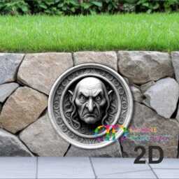 Gargoyle Sign, Vampire Sign, Garden Ornament, Metal Wall Art, D??cor, Gardener Gift, Outdoor Decoration - thumbnail 2