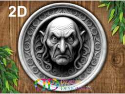 Gargoyle Sign, Vampire Sign, Garden Ornament, Metal Wall Art, D??cor, Gardener Gift, Outdoor Decoration - thumbnail 1