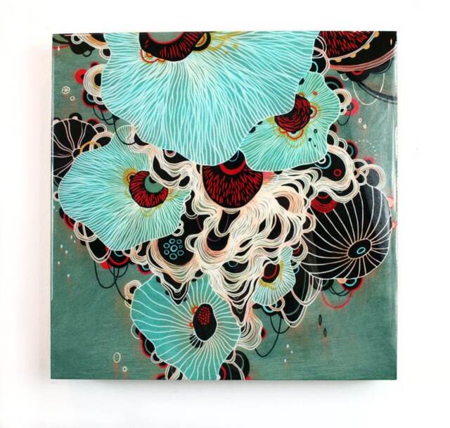 Deluge - Resin-Coated Art Print On Wood Panel - image 1