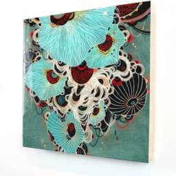 Deluge - Resin-Coated Art Print On Wood Panel - thumbnail 2