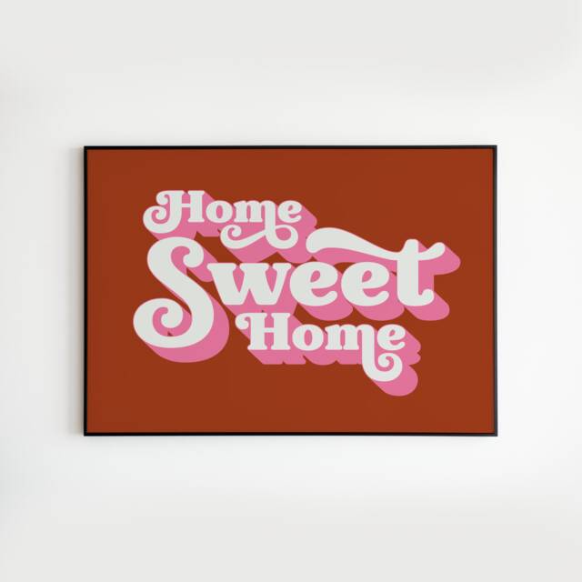 Home Sweet - Decor Music A3 A4 A5 Wall Art Poster Print Gift - image 1