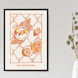Better Food Mood - Wall Print Quote Cafe Kitchen Happy Gift Idea Bespoke Poster A5 A4 A3 Framed Or Unframed - thumbnail 2