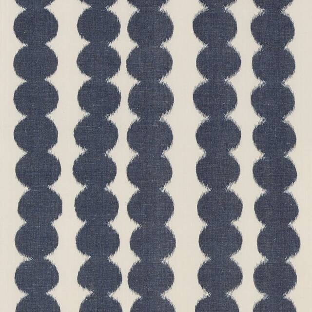 Schumacher Navy Blue Full Circle Ikat Pillow Cover Geometric Throw - image 1