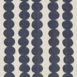 Schumacher Navy Blue Full Circle Ikat Pillow Cover Geometric Throw - thumbnail 1