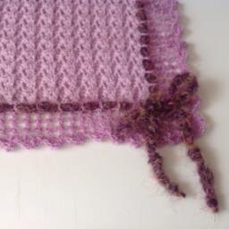 Crochet Baby Blanket, Lavender Ii, Small By Mwc - thumbnail 2