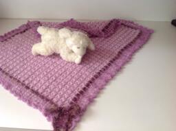 Crochet Baby Blanket, Lavender Ii, Small By Mwc