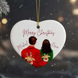 Our First 1st Christmas Couple Ornament, Together Ornaments, Personalised Photo Tree Bauble, 2025 Gifts