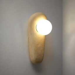 Simple Wall Light, Textured Fixtures, Modern Organic Sconce, Sconces Ceramic, Clay Lamp Light - thumbnail 1