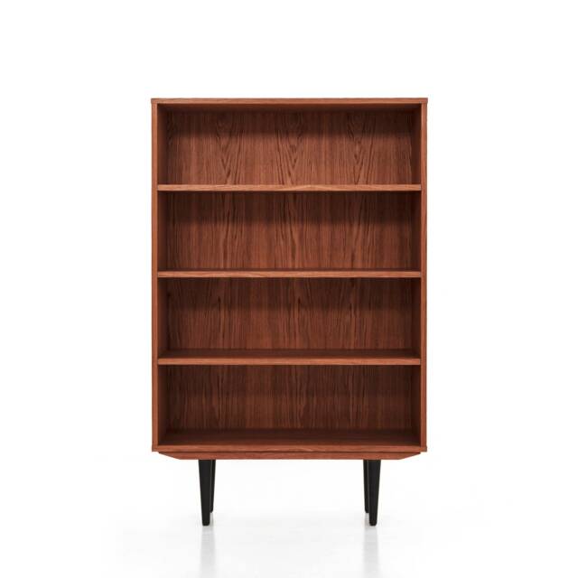Bookcase, Bookshelf Made Of Oak Vaneer - Teak Colour Livlo T-R03 - image 1