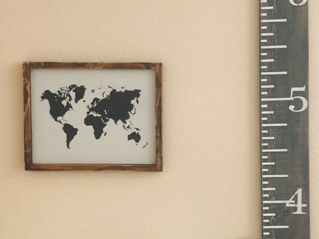 Growth Chart Ruler- Nursery Wall Decor- Milestone Marker - Baby Shower Gift - image 1