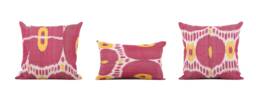 "Set Of 3 Pcs, Old Ikat Pillow Cover, Pillow, 16.93"" X 17.32"
