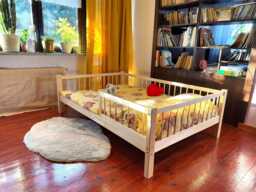 Pine Wood Bed Frame - Montessori Floor Toddler Free Delivery Single, Double