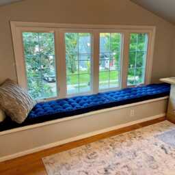 Custom Window Seat Cushions, Tufted Cushion, Indoor Bench French Floor Cushion - thumbnail 2