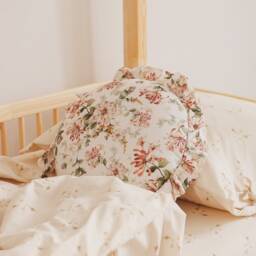 Floral Cotton Pillow Round, Square, Rectangle - Vintage Style - thumbnail 3