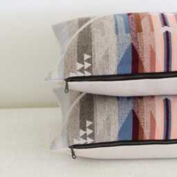 12x18 White Sands Wool Pillow Cover, Southwestern Cover - Ready To Ship - thumbnail 4