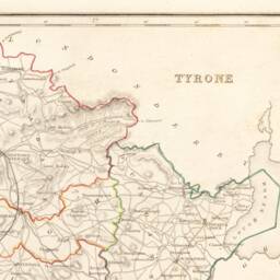 Tyrone Map - Old Antique Reproduction Print Of Derry 1846 Northern Ireland - thumbnail 2