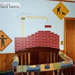 Construction Crane Wall Decal - Kids Room Vinyl Art - thumbnail 3