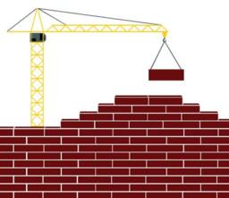 Construction Crane Wall Decal - Kids Room Vinyl Art - thumbnail 2
