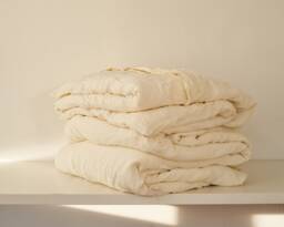 Cream Linen Duvet Cover European Bedding, King & Queen Sizes - thumbnail 1