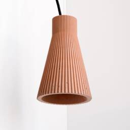 Concrete Pendant Lamp [S1] Pleated & Colorful Minimalist Living Room Dining Kitchen - thumbnail 3